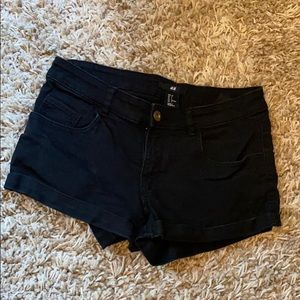 H&M Twill Shorts - Sz2 BLACK